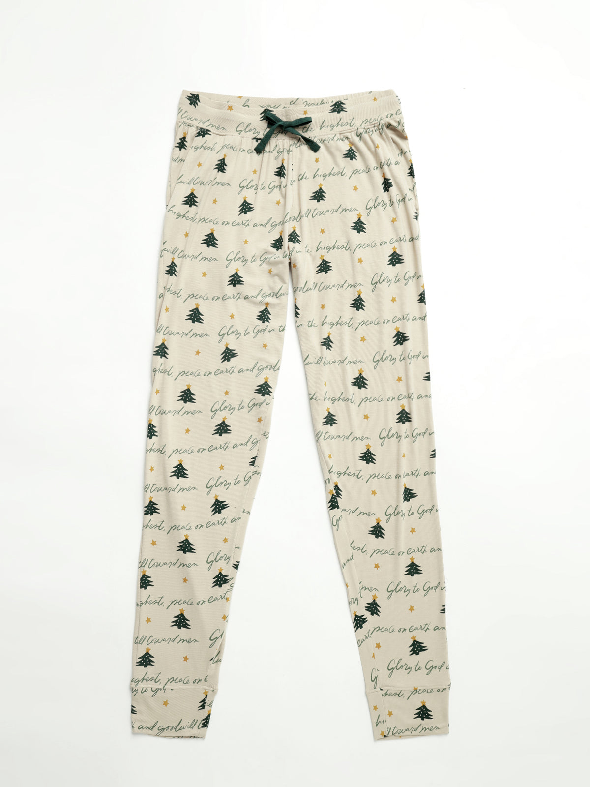 Glory to God Christmas Women's Jogger PJ Set Bamboo