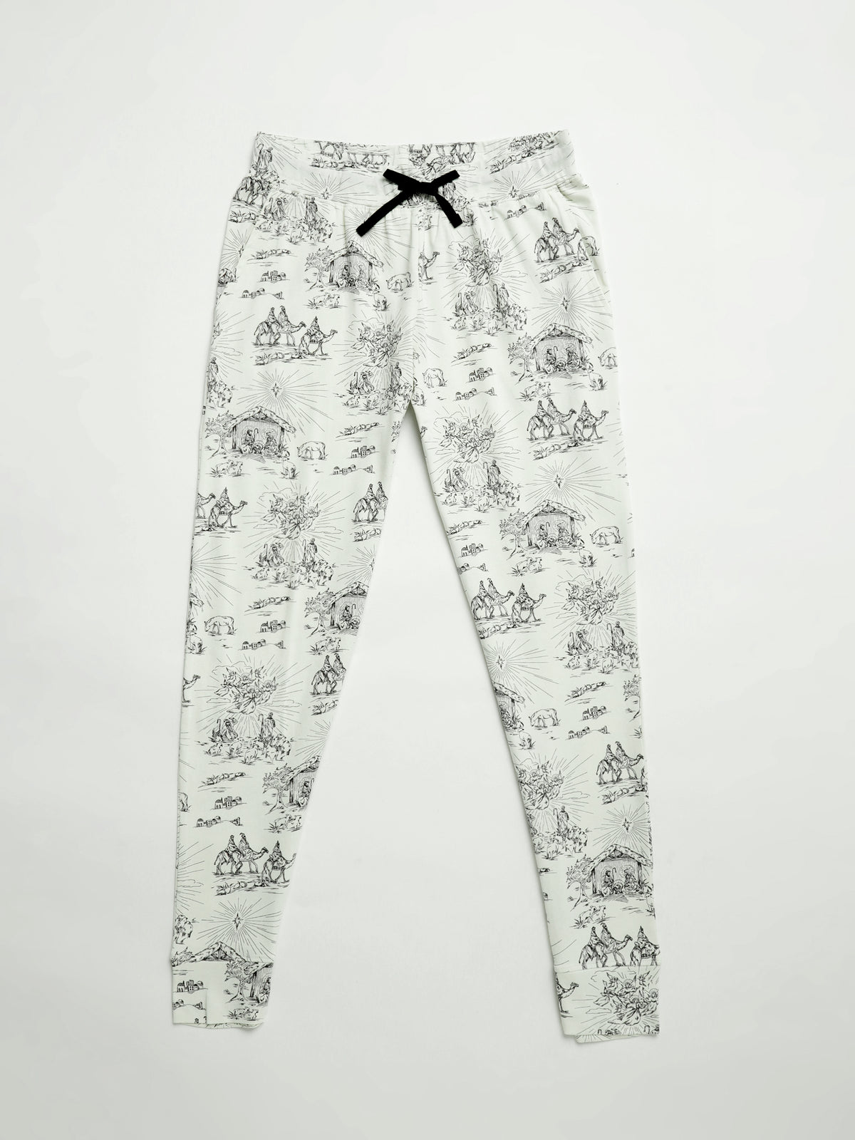 O Little Town of Bethlehem Womens Jogger PJ Set Cotton