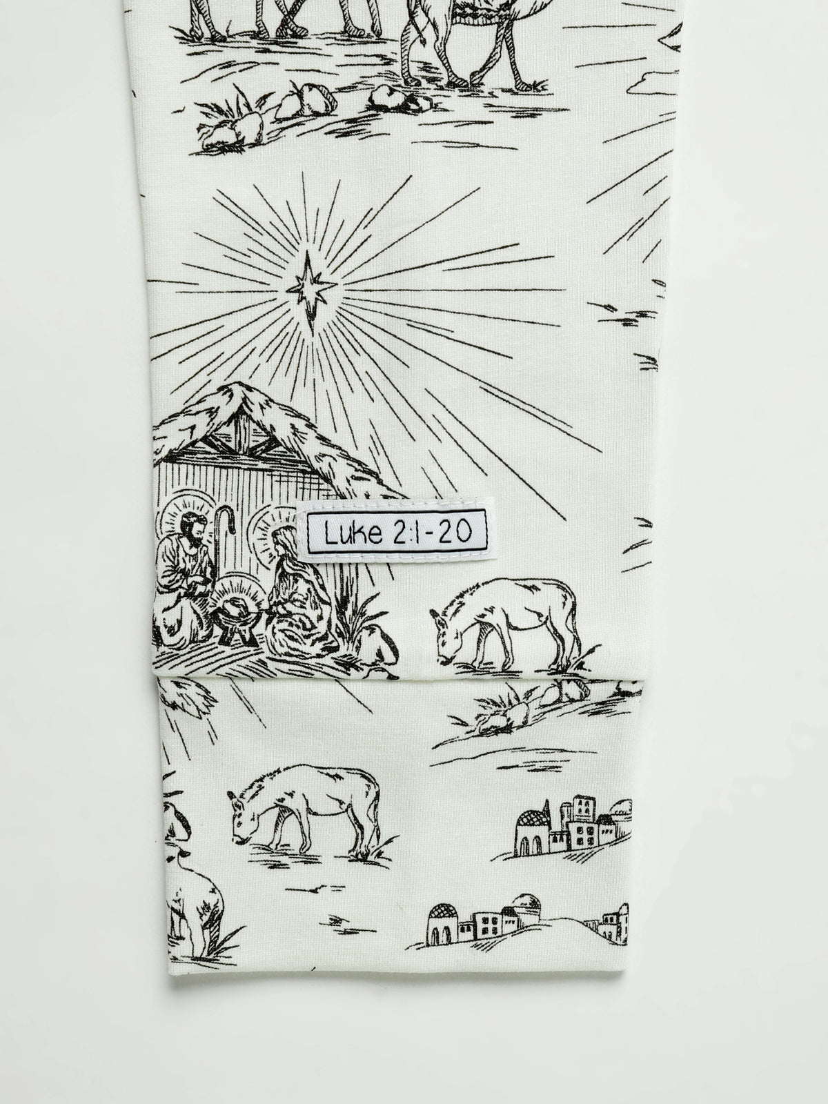 O Little Town of Bethlehem Womens Jogger PJ Set Cotton