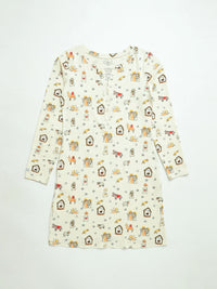 Away in a Manger Womens PJ Nightgown Cotton