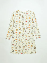 Away in a Manger Womens PJ Nightgown Cotton