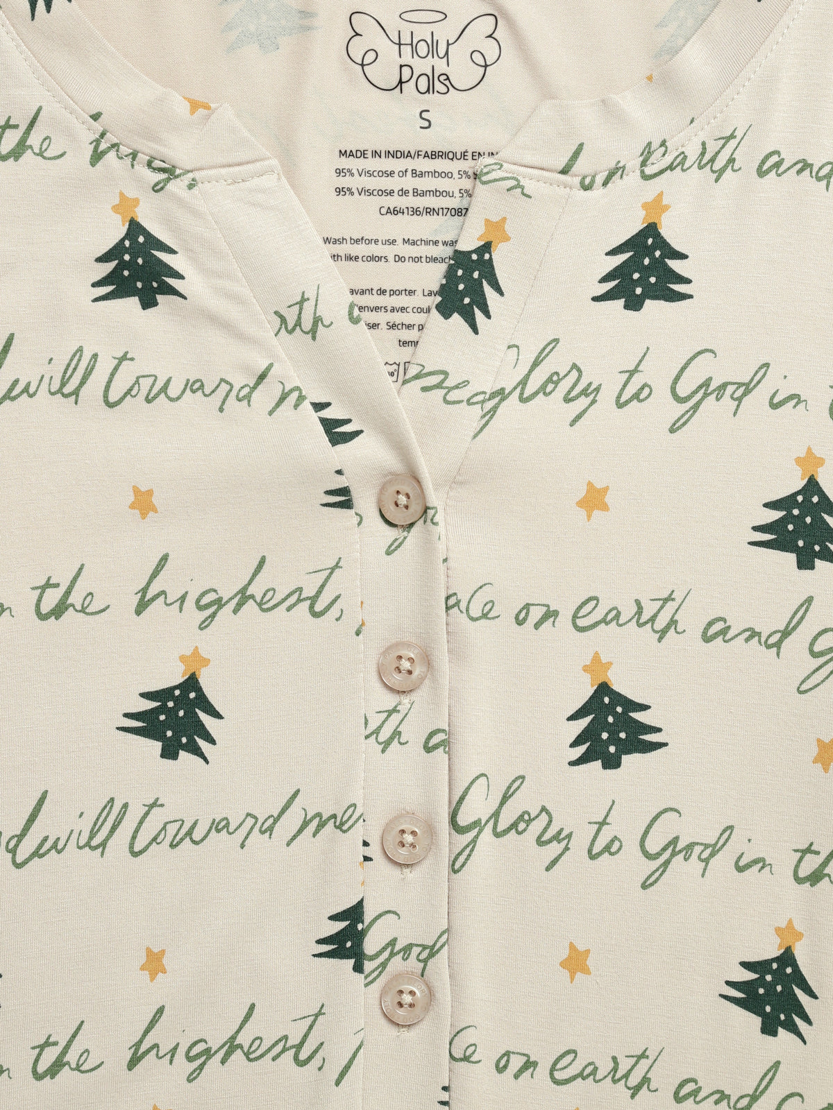 Glory to God Womens PJ Nightgown Bamboo