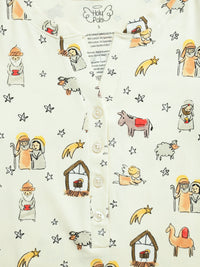 Away in a Manger Womens PJ Nightgown Cotton
