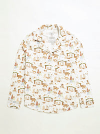 The First Noel Womens Notch Collar PJ Set Bamboo