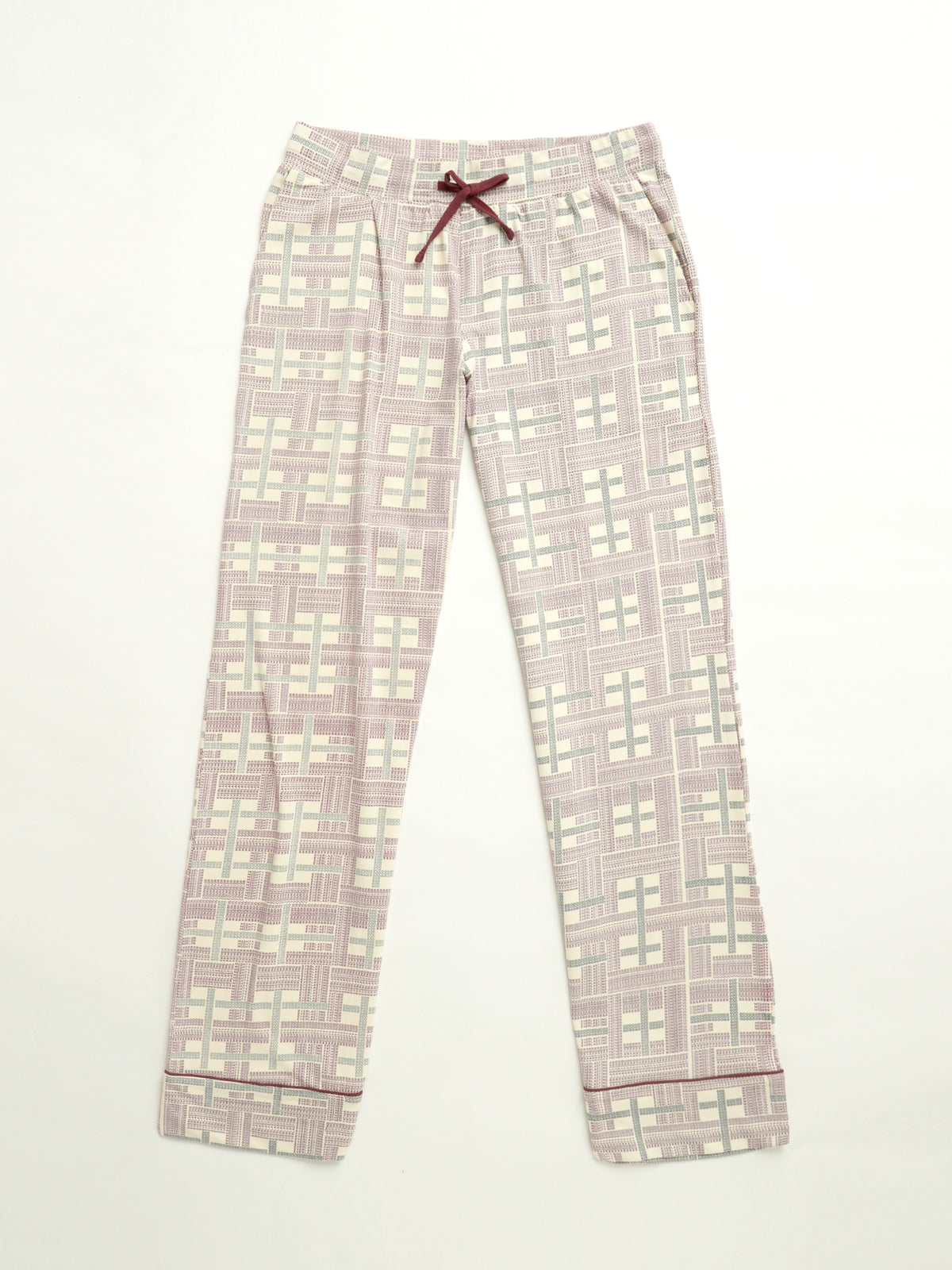 Prophecy Plaid Womens Notch Collar PJ Set Cotton