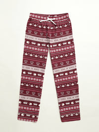 King of Kings Ruby Red Womens Notch Collar PJ Set Cotton