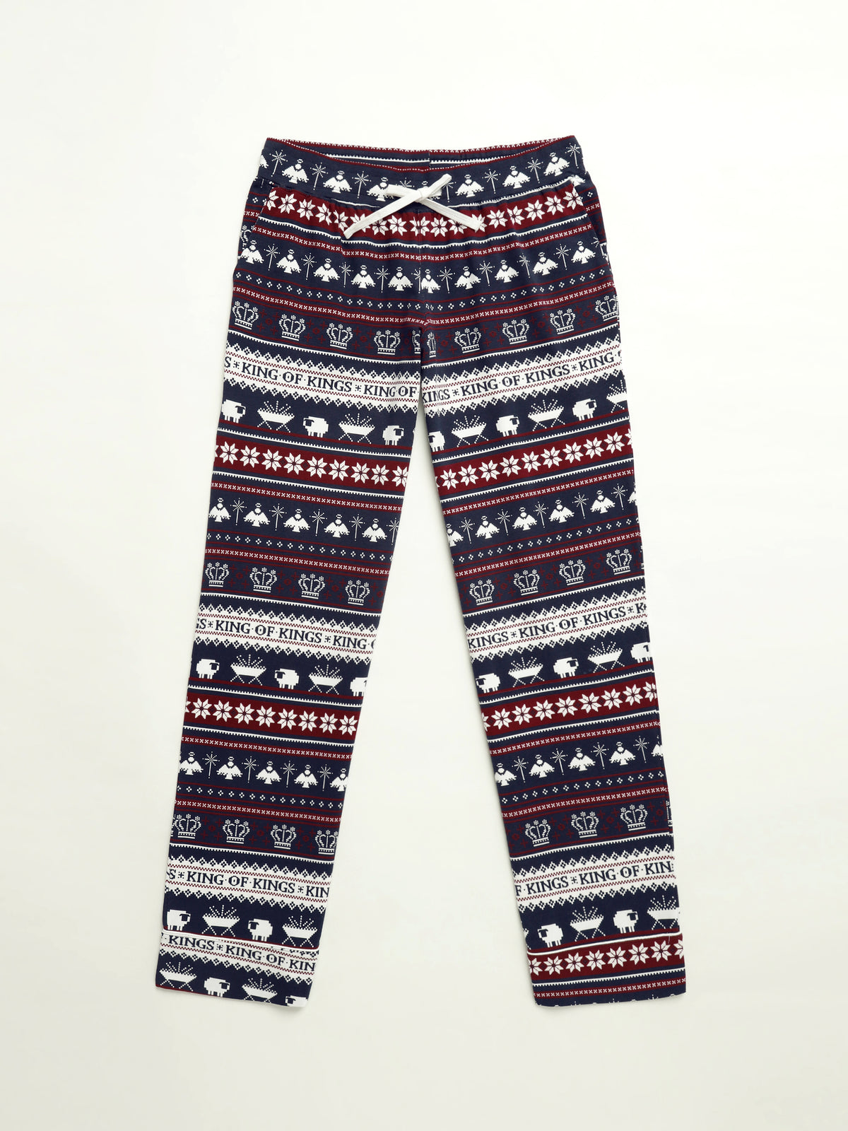 King of Kings Midnight Blue Womens PJ Notch Collar Set Cotton